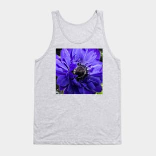 Unusual Blue Daisy Tank Top